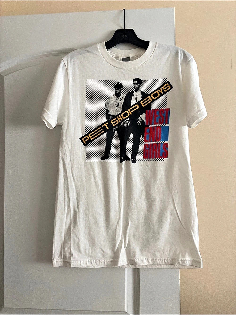 Pet Shop Boys Merch T-shirt  in White - Size Small